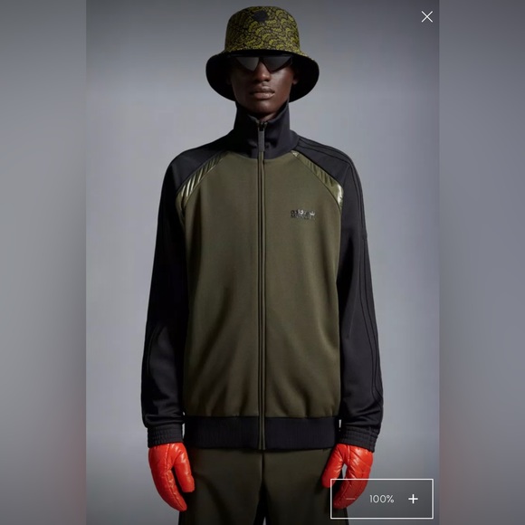 Authentic MONCLER X ADIDAS ORIGINALS Acetate Zip-Up Sweatshirt - Picture 8 of 8